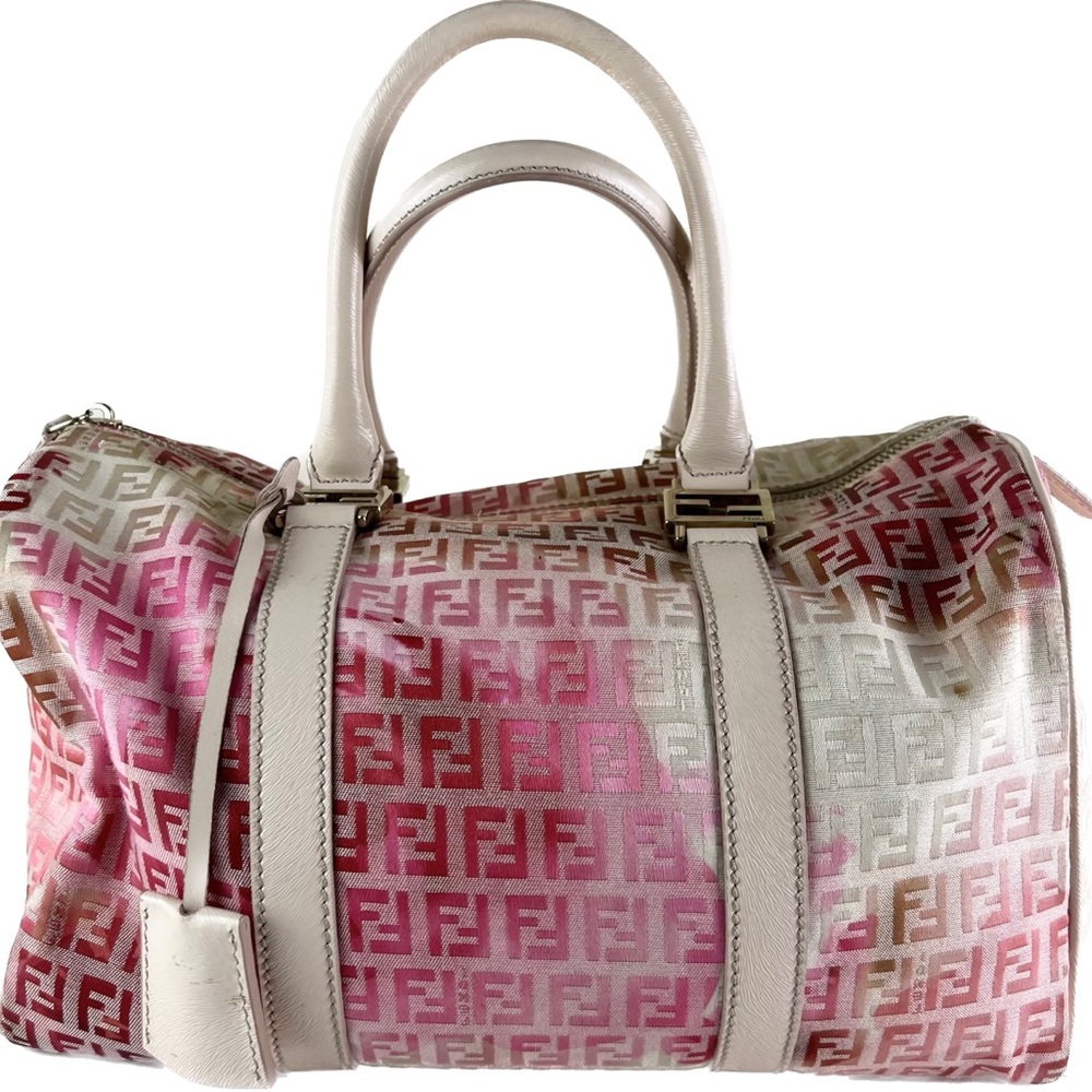 FENDI ROSE CANVAS BAG - Picture 1 of 12